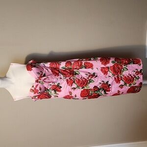 Sugar Thrillz Pink Rose Midi Dress